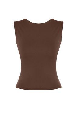 Trendyolmilla Siyah S?rt Dekolteli Fitted Regular Boy Pamuklu Esnek Orme Bluz TWOSS24BZ00031  фото 31