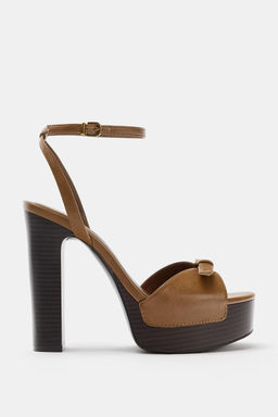 SANDALIA PLATAFORMA / Marr?n