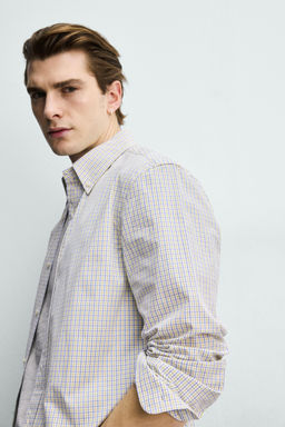 CAMISA REGULAR FIT ALGOD?N / Amarillo oscuro - Zara фото 6