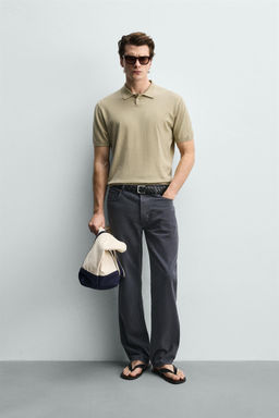 POLO PUNTO ESTRUCTURA LAVADA / Khaki