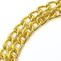 Ошейник - полуудавка металлический двухрядный, 50 см, толщина проволоки 2,5 мм, золотистый - Пижон фото 5