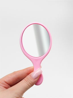 Цена за 5 шт. Набор с зеркалом и расчёской «Вишня», 12×6.1 см, розовый