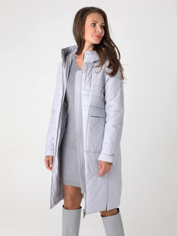 24318 Пальто дем. св.серый - Dizzyway фото 3