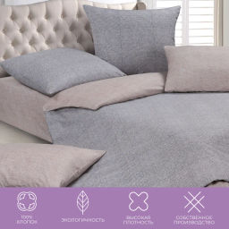 Постельное белье Рикамо Семейный + 4 наволочки - Ecotex фото 4