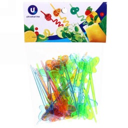 Цена за 12 шт. Шпажки в наборе 30шт "Бабочки"