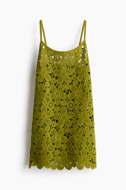 Minivestido efecto crochet
