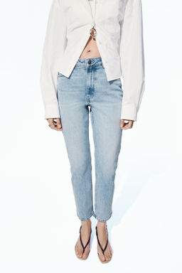 Slim Straight Regular Waist Ankle Jeans - H&m фото 5