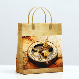 Цена за 10 шт. Пакет Золотой компас, мягкий пластик, 26 x 23 см, 110 мкм