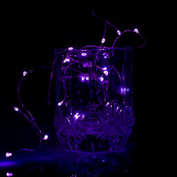 Электрогирлянда светодиодная 10 м, 100 ламп, розовый