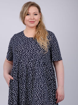 Платье "Диона" горох, трикотаж (М)