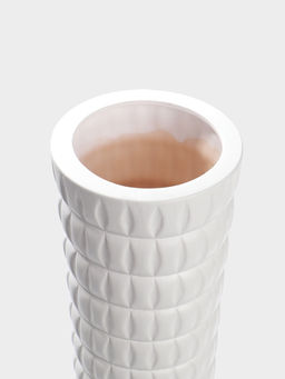 Ваза напольная керамика "Барто" 58х15 см, белый