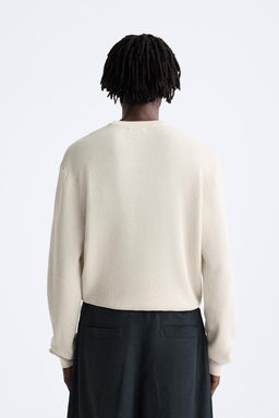 BASIC TEXTURED SWEATER - Zara фото 30