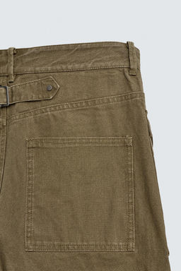 PANTAL?N WIDE FIT TRABILLA / Khaki - Zara фото 11