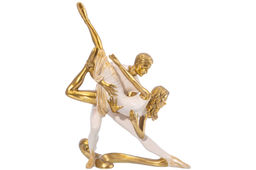 Статуэтка 20*8*26 см "Пара танцоров", золото