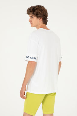Футболка мужская U.S. Polo Assn белая из хлопка фото 5