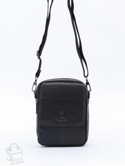 Сумка мужская кожаная 8613S black Fuzhiniao