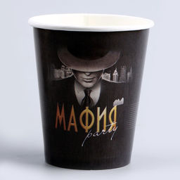 Набор бумажной посуды Мафия: 6 тарелок, 6 стаканов - Страна карнавалия фото 5