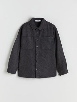 Basic Uzun Kollu Erkek ?ocuk G?mlek