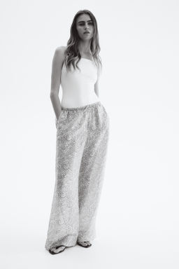 Pantal?n amplio con cord?n de ajuste - H&m фото 4