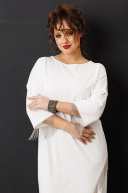 Платье Anastasia 1308 молочный фото 4