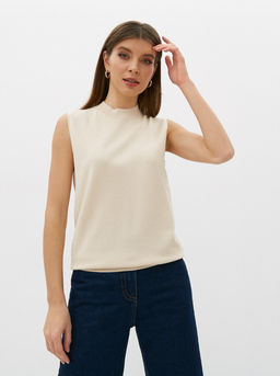 Conso/KJ 220727 - beige Топ Трикотажный