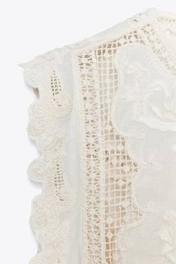 ZW COLLECTION SHIRT WITH RUFFLED CHEST - Zara фото 8