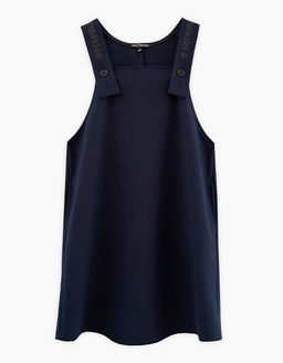 Тёмно-синий сарафан для девочки 240244