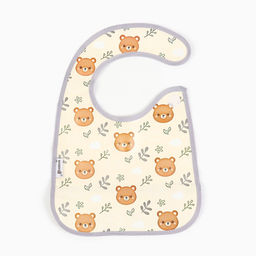 Нагрудник непромокаемый Крошка Я «Лесная сказка», на липучке, с карманом