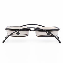 Набор мисок керамических на подставке, 2250 мл - 135 см, белые - Пижон фото 4