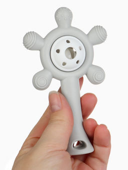 Прорезыватели силиконовые для зубов «Банан и погремушка», набор 2 шт.