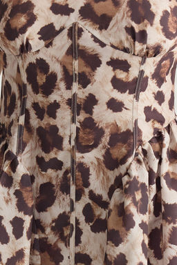 TRENDYOLMILLA Cok Renkli A-Kesim Poplin Dokuma Mini Elbise TPRSS25EL00108  фото 5