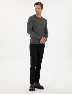 Siyah Slim Fit Kanvas Pantolon - Cacharel фото 3