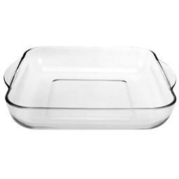 "Боркам (Borcam)" Форма стеклянная жаропрочная 3,2л, 28х28х6см, квадратная, цветная коробка, Pasabahce (Турция)