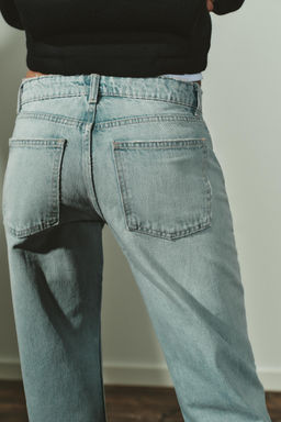 JEANS TRF WIDE LEG TIRO BAJO / Azul lavado - Zara фото 5