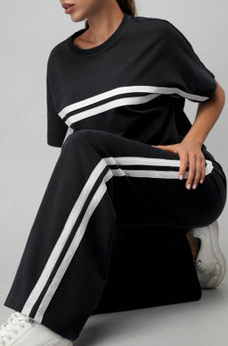 Женский костюм оверсайз из футера двухнитки Happyfox  фото 11