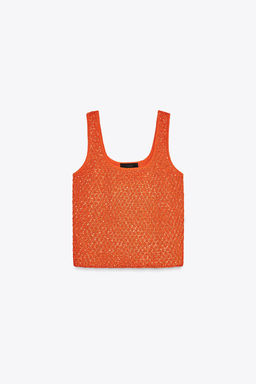 SEQUINNED KNIT TOP - Zara фото 5