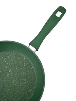 Сковорода с крышкой 26х5,5 см (2,4 л) с АПП, цвет: оливковый/золотой, арт. 5050-OLV/GD-26. - D.L.K. фото 3