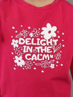 CRB wear / CSKG 64105-46K Футболка для девочки,фуксия/Ex.Cherubino фото 3