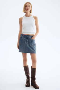Minifalda denim con cordones - H&m фото 2