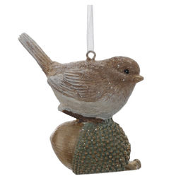 Фигурка декоративная подвесная "Птичка", L6 W3,5 H8 см, 3в.