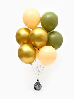 Воздушные шары латексные 12" "Оливковый микс" набор 25 штук