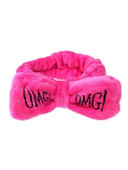 Косметическая повязка для волос OMG (Малиновая)