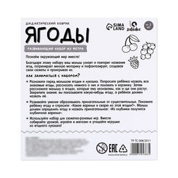 Развивающий набор из фетра Ягоды - Iq-zabiaka фото 4