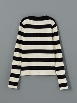 Bisiklet Yaka K?z ?ocuk Triko Kazak - Waikiki фото 2