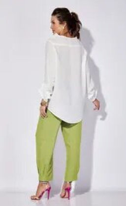 Костюм Anastasia 1101.1 белый/фисташковый  фото 2