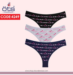 Набор женских трусов 3 шт 4217 - Ots фото 6