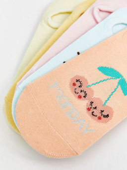 Desenli K?z ?ocuk Patik ?orap 5li