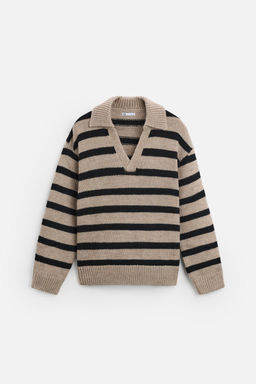 STRIPED KNIT POLO SHIRT - Zara фото 8