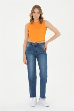 Женская оранжевая базовая футболка Неожиданная скидка в корзине - U.s. polo assn фото 4