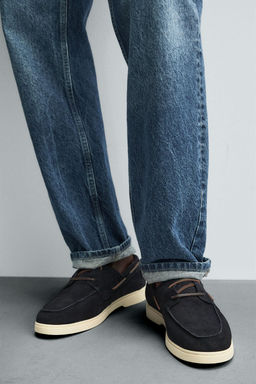CASUAL LEATHER DECK SHOES